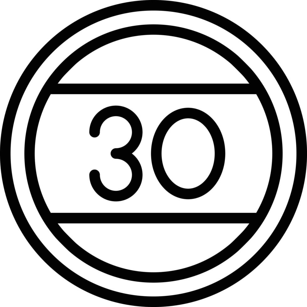 Speed limit Vector Icon Design Illustration