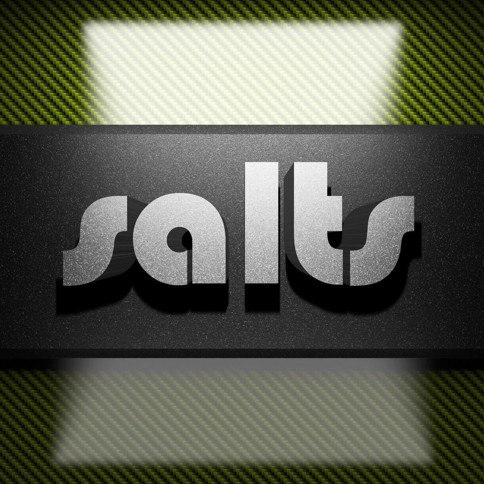 salts word of iron on carbon photo