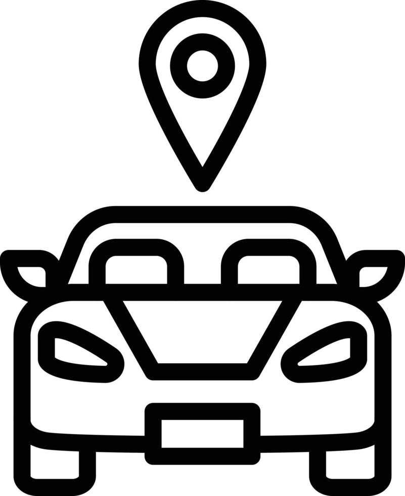 ilustración de diseño de icono de vector de coche