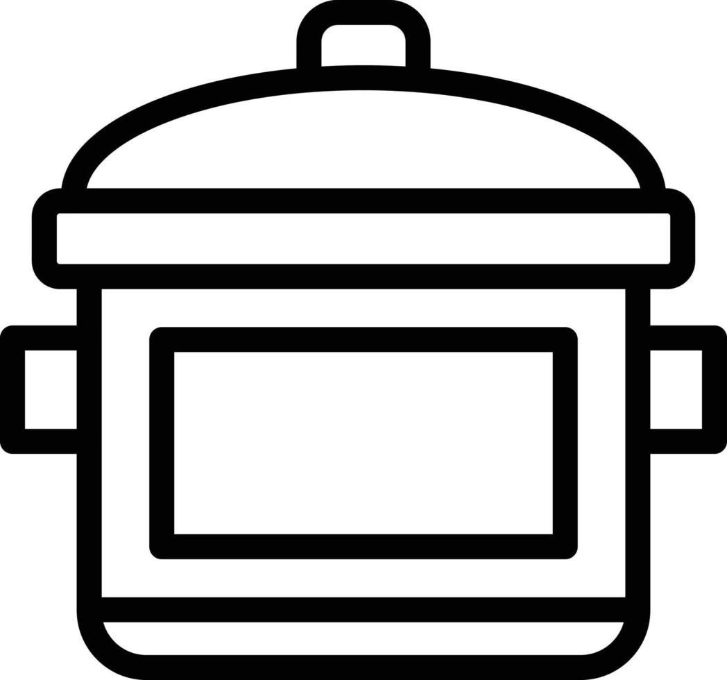 Cooking pot Vector Icon Design Illustration