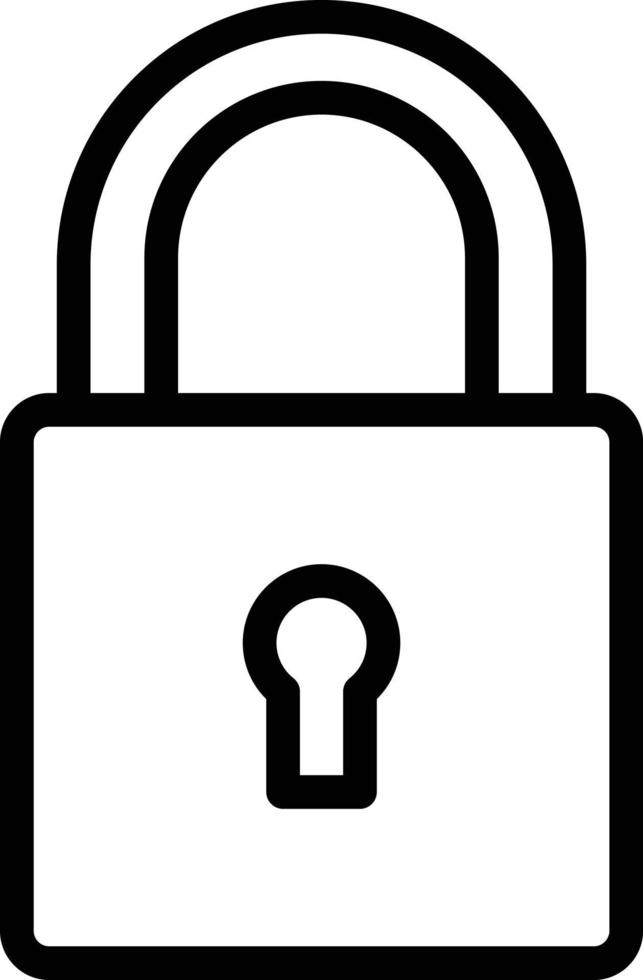 Locked Vector Icon Design Illustration