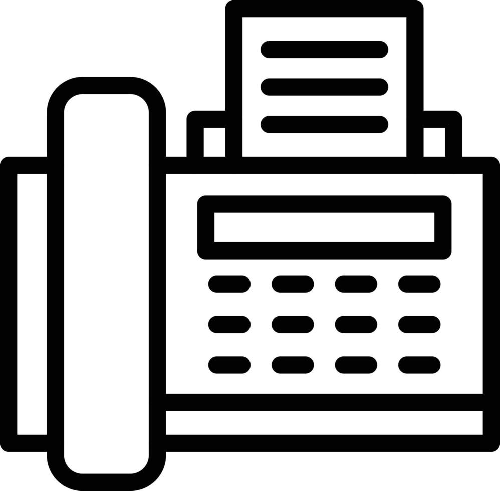 Fax machine Vector Icon Design Illustration