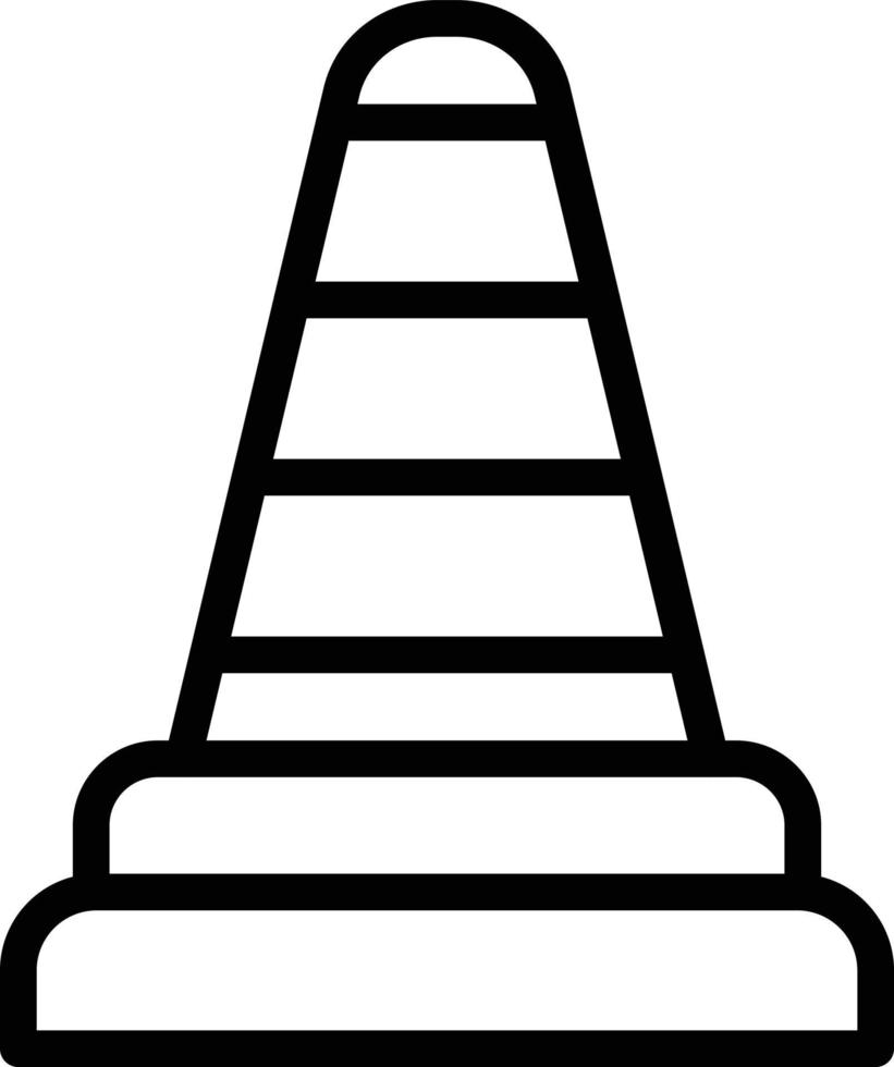 Traffic cone Vector Icon Design Illustration