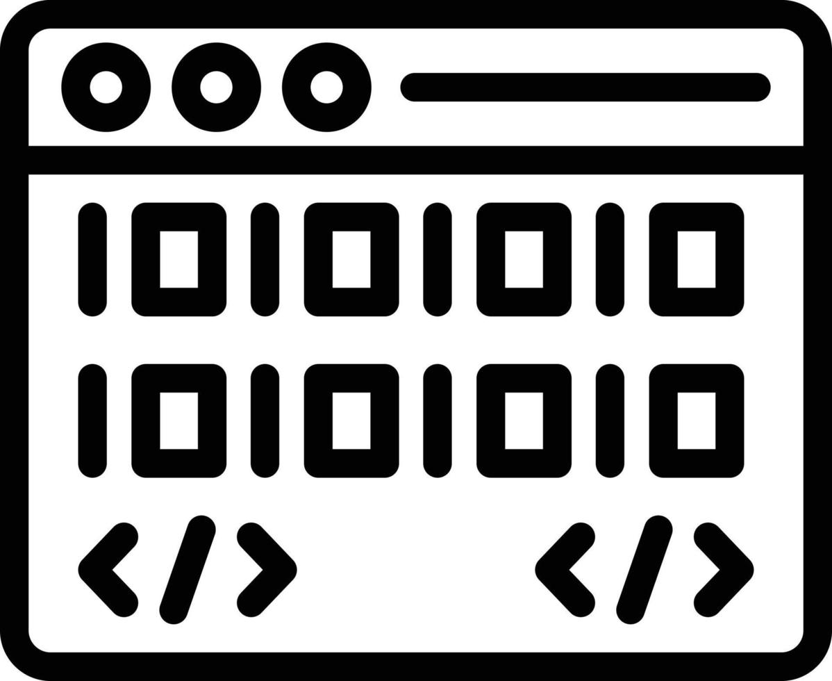 Binary code Vector Icon Design Illustration