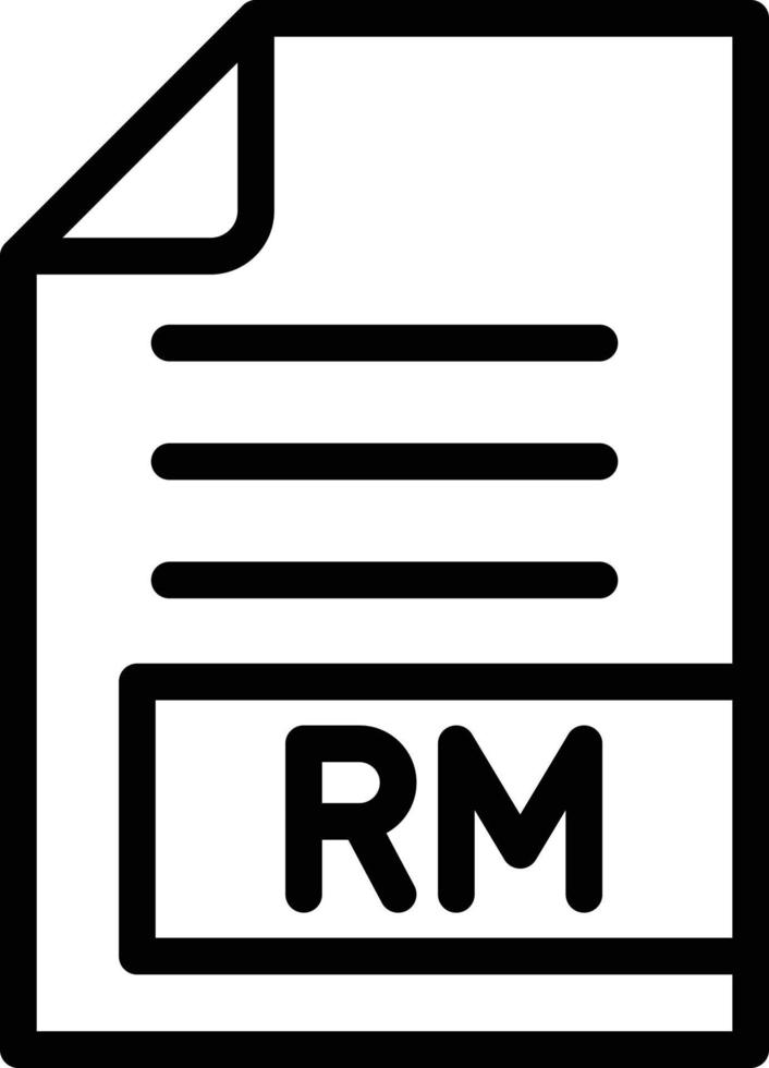 RM Vector Icon Design Illustration