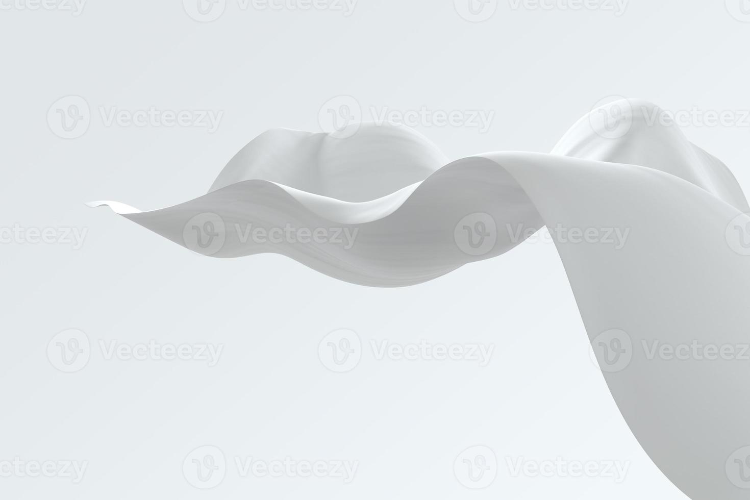 Elegant decorative image of cloth waves 3d illustration design background in abstract style photo