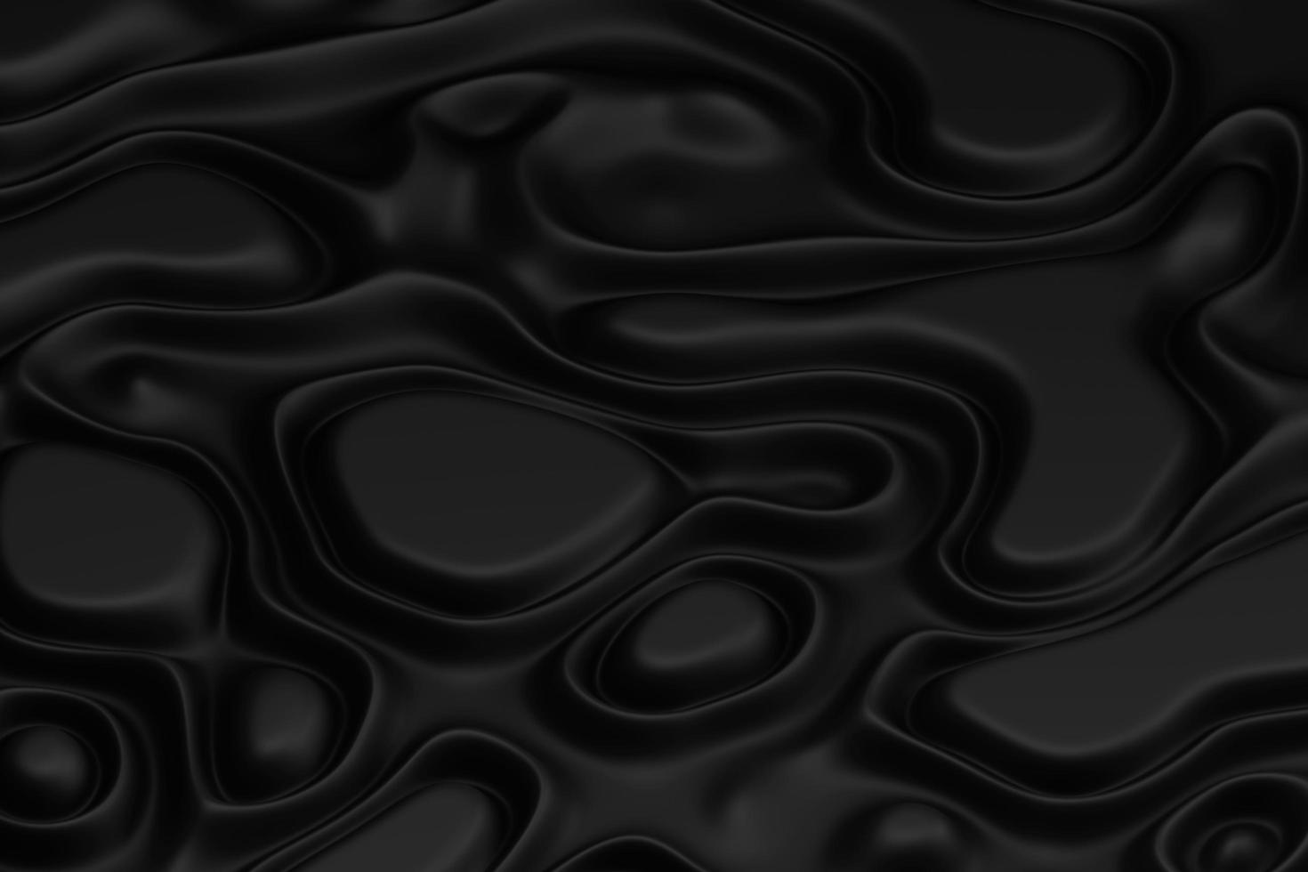 Black curve background with volume folds 3d illustration photo