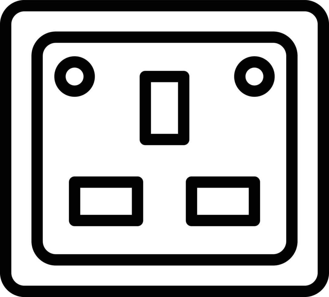 Socket Vector Icon Design Illustration