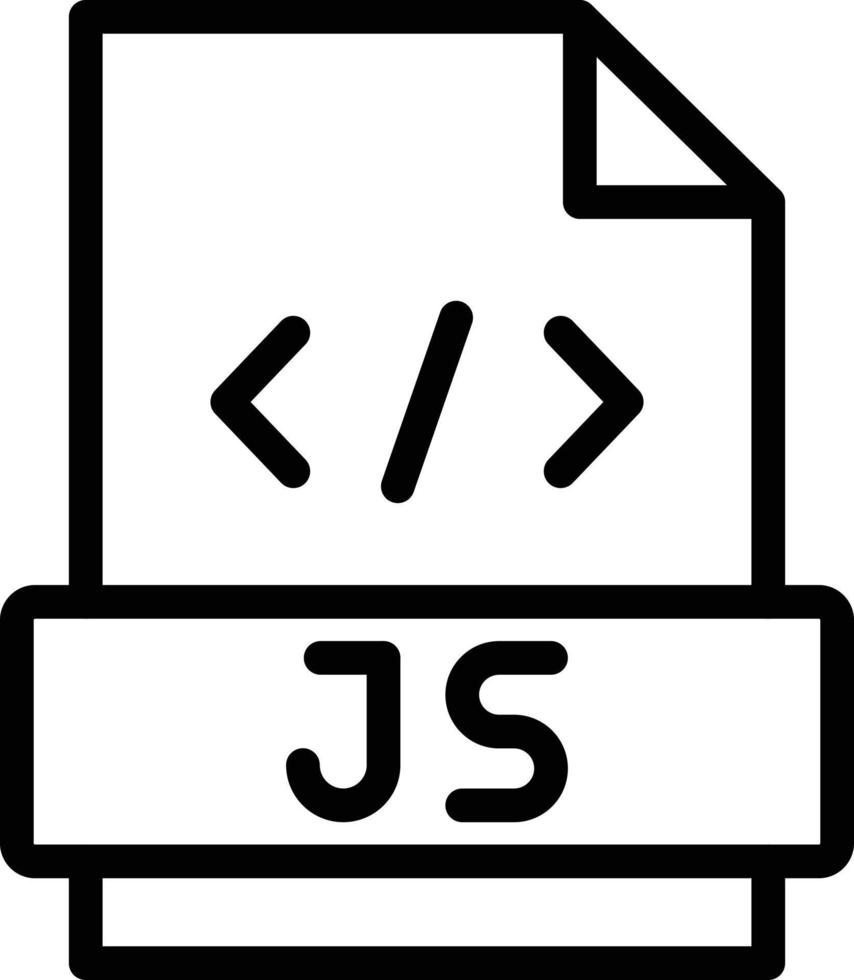 ilustración de diseño de icono de vector de javascript