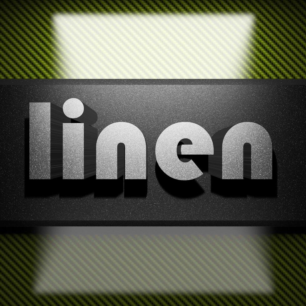 linen word of iron on carbon 7603602 Stock Photo at Vecteezy