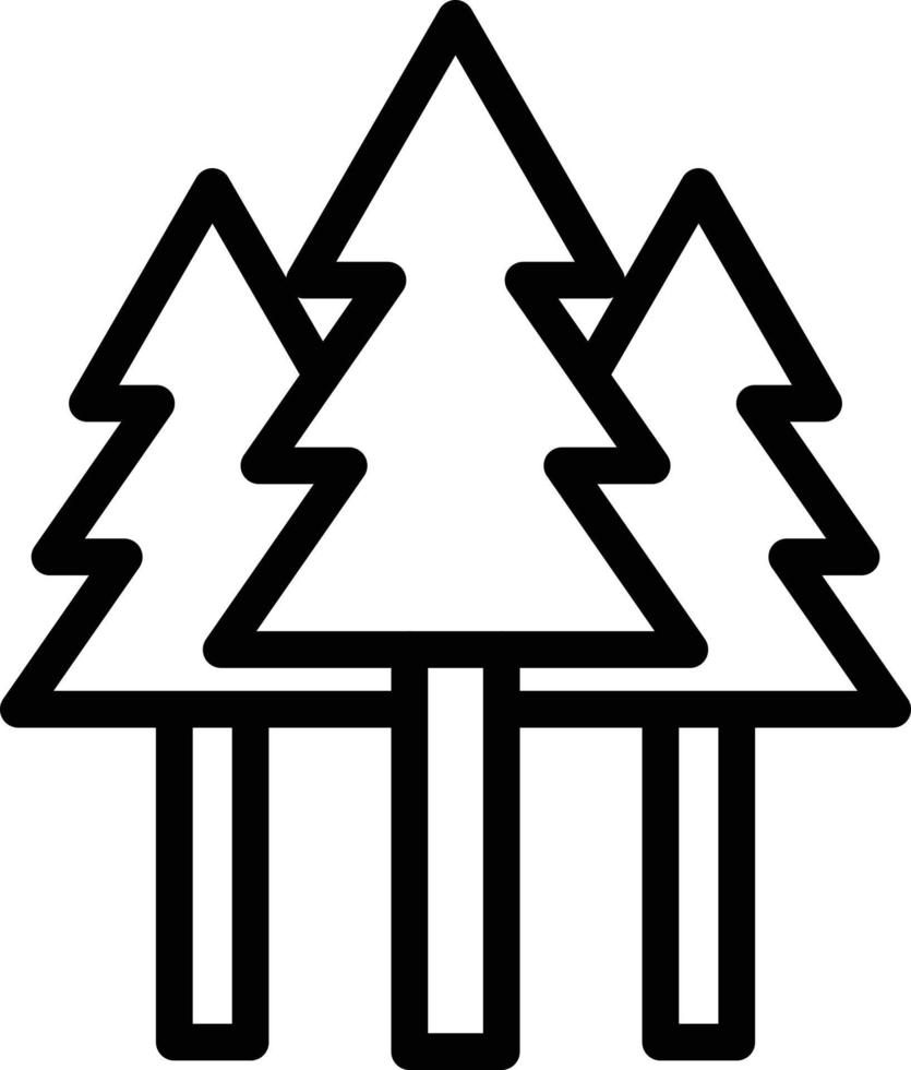 Ilustración de diseño de icono de vector de bosque