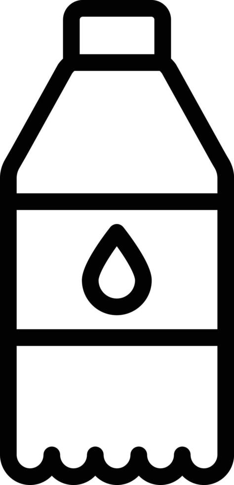 ilustración de diseño de icono de vector de botella de agua