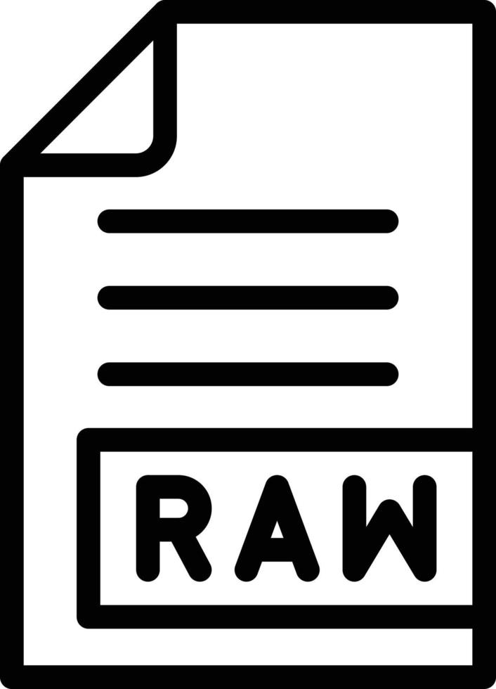 RAW Vector Icon Design Illustration