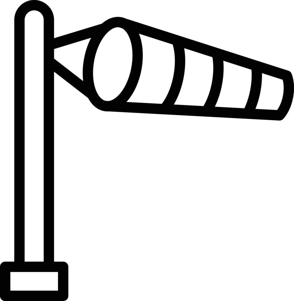 Ilustración de diseño de icono de vector de manga de viento
