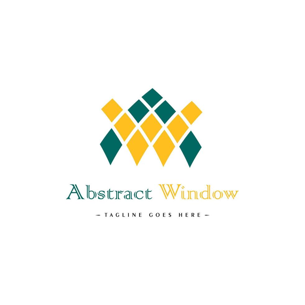 letras de inspiración de diseño de logotipo de ventana abstracta a y w combinadas con diseño de estilo tejido, ideas de logotipo de empresa de iniciales a y w en estilo tejido vector