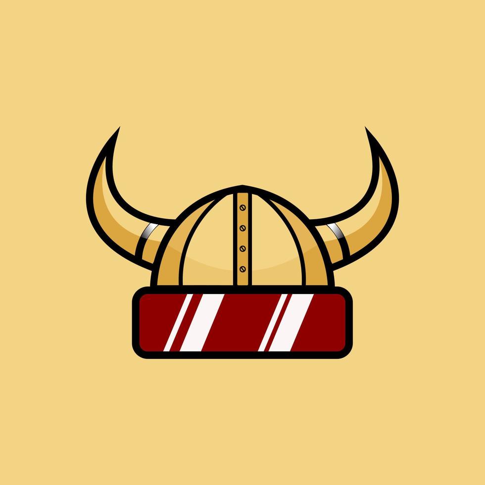 Futuristic vikings' helmet, very suitable for gaming logos, channel logos, logos for game developers vector