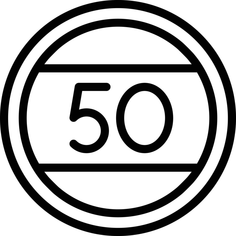 Speed limit Vector Icon Design Illustration