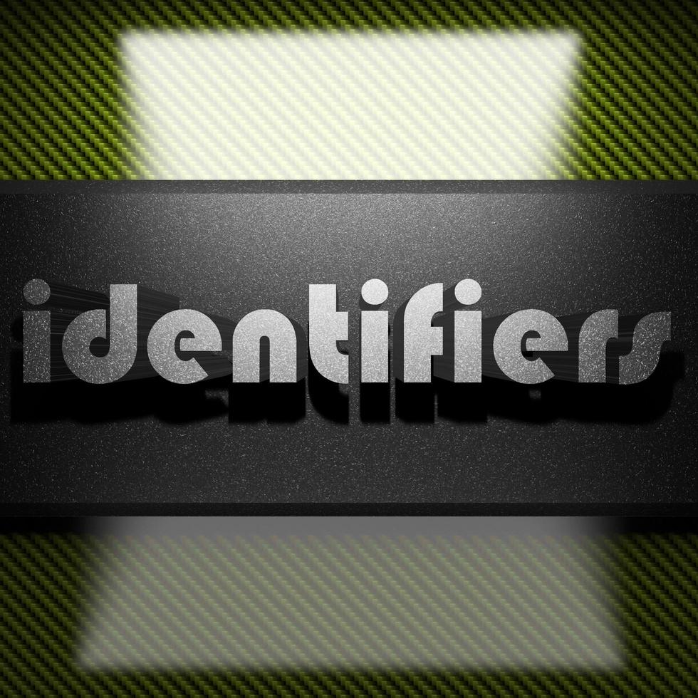 identifiers word of iron on carbon photo