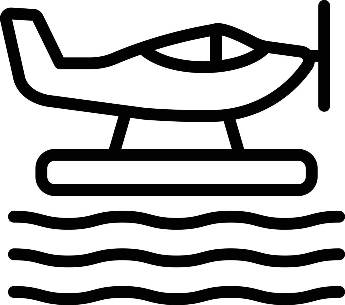 Seaplane Vector Icon Design Illustration
