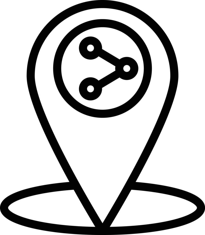 Share location Vector Icon Design Illustration