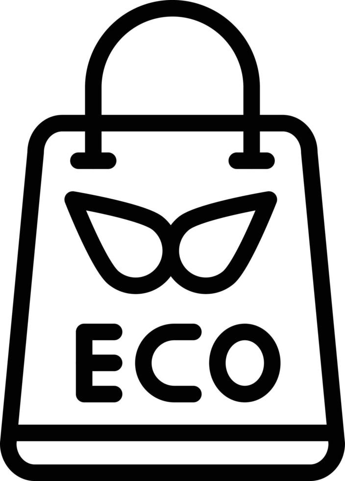 Eco bag Vector Icon Design Illustration