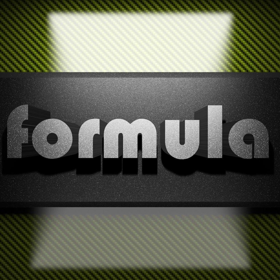 formula word of iron on carbon photo