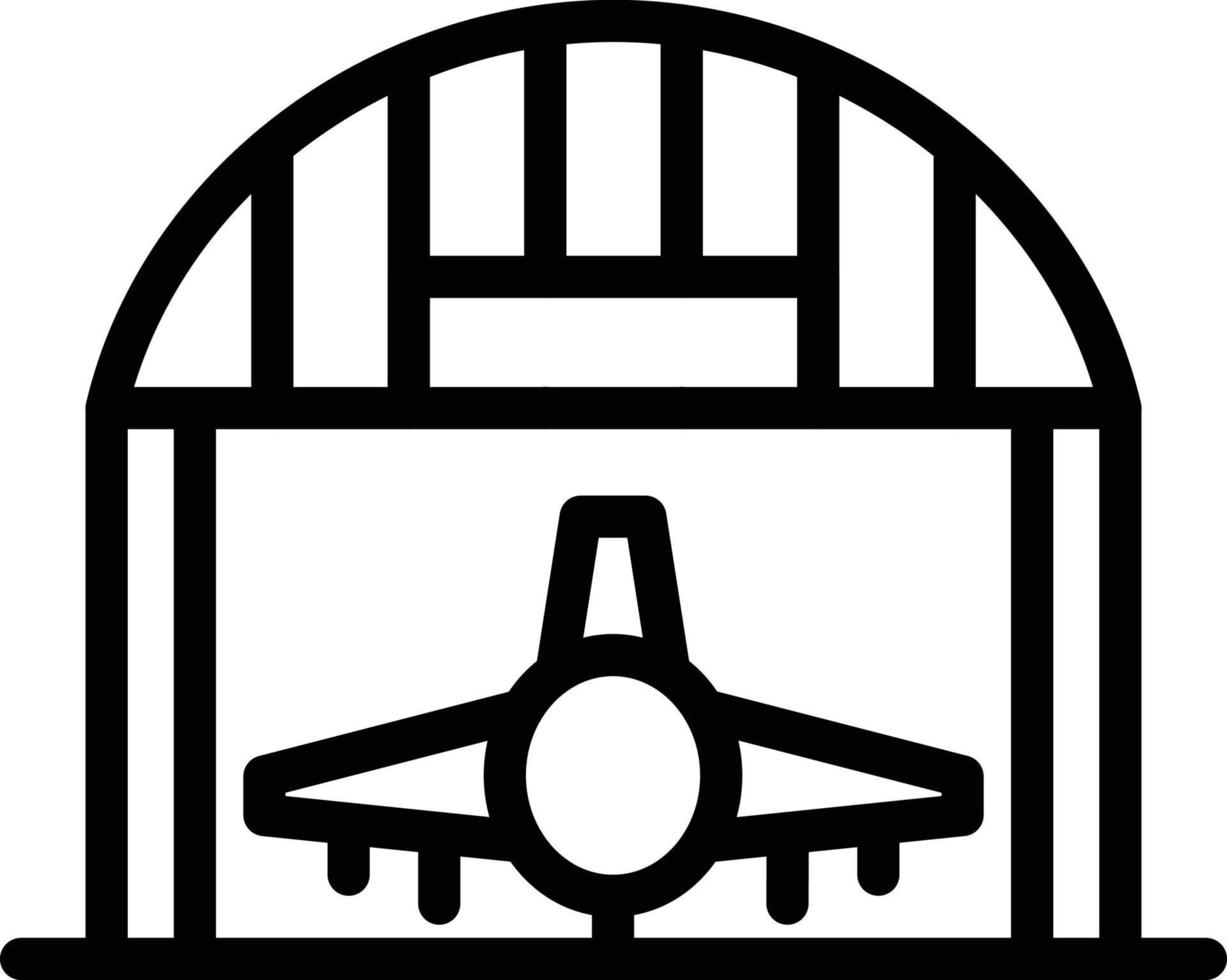 ilustración de diseño de icono de vector de hangar