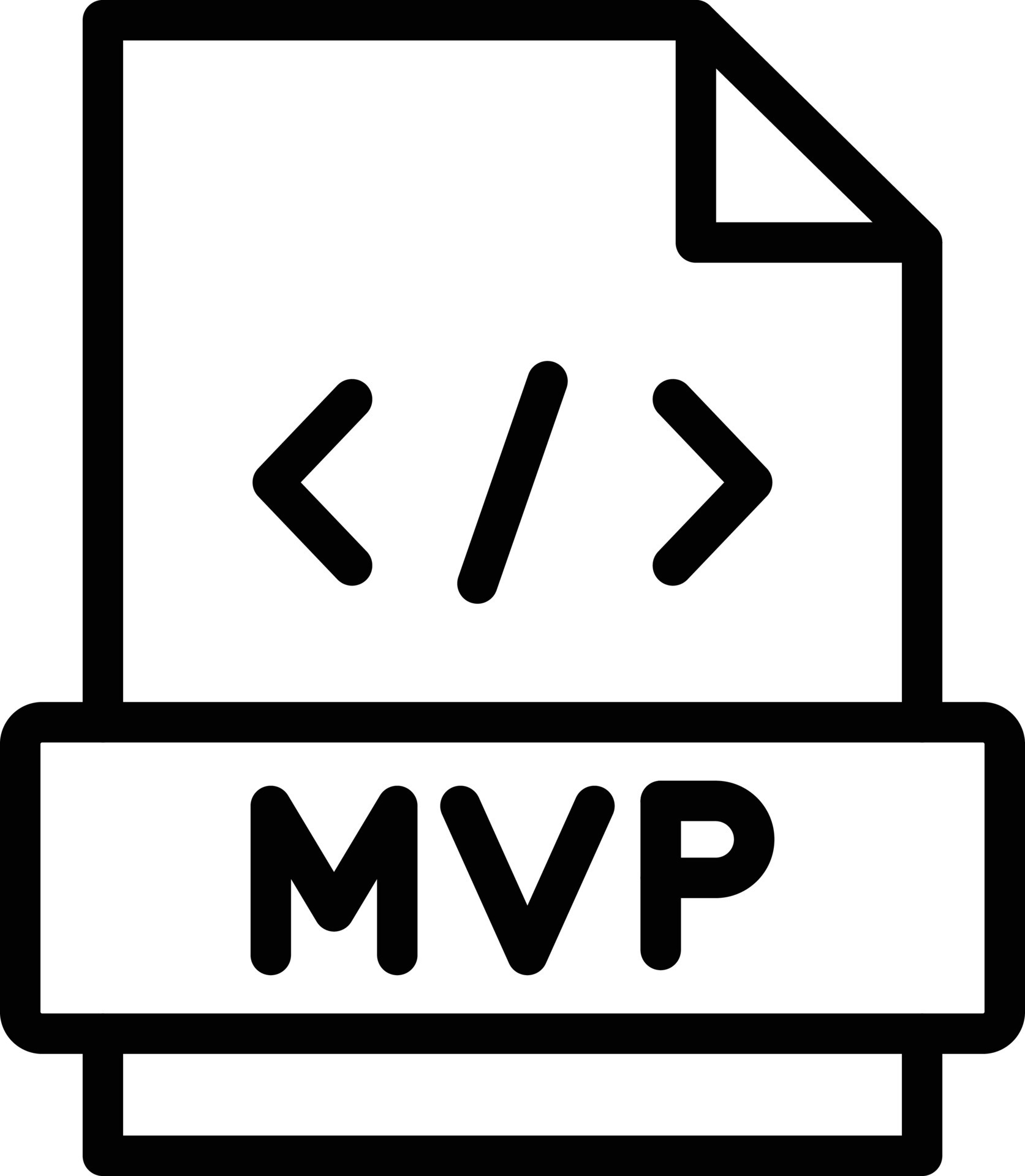 MVP Vector Icon Design Illustration 7605514 Vector Art at Vecteezy
