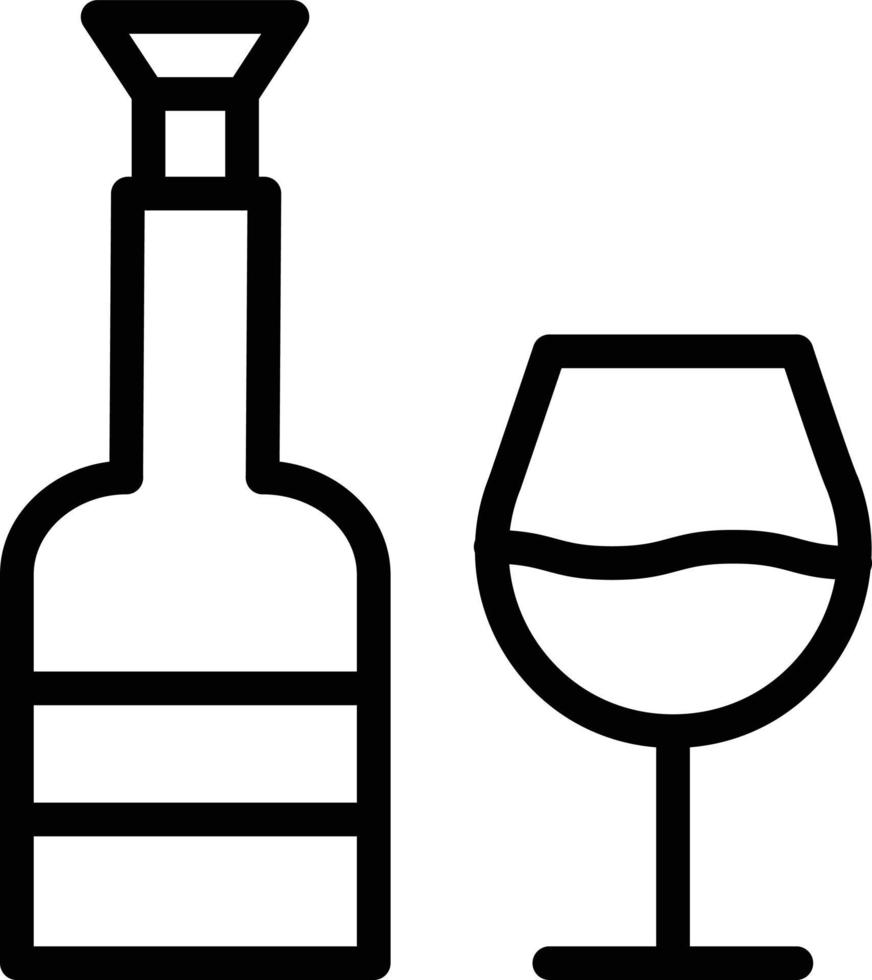 ilustración de diseño de icono de vector de vino