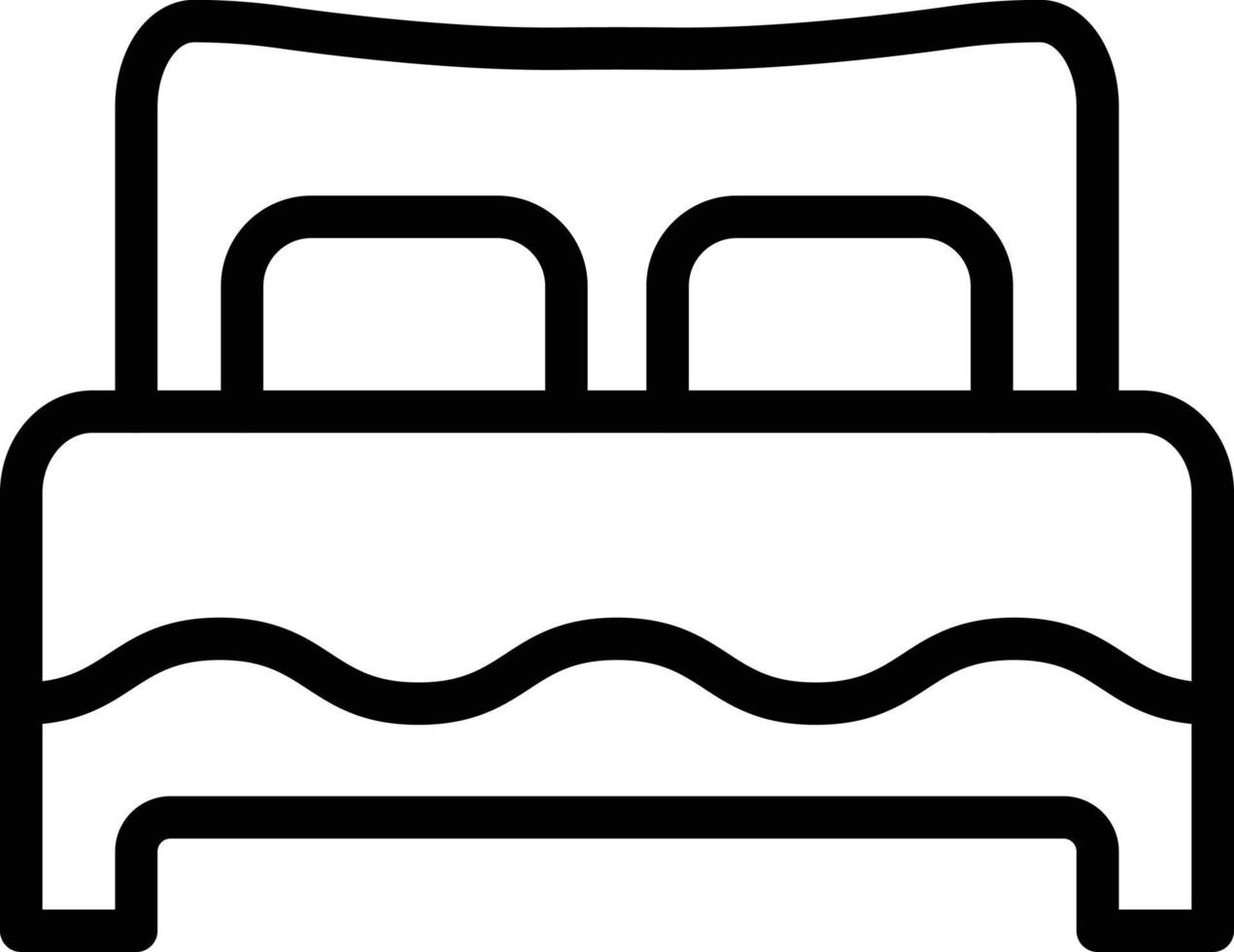 Bed Vector Icon Design Illustration
