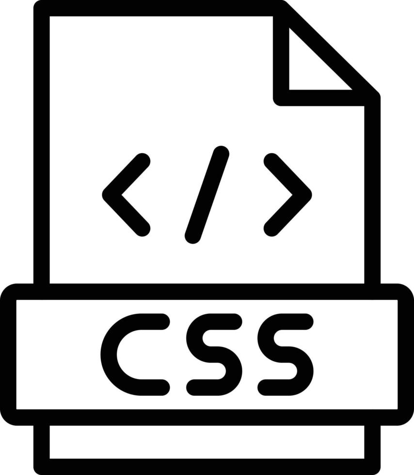 ilustración de diseño de icono de vector css