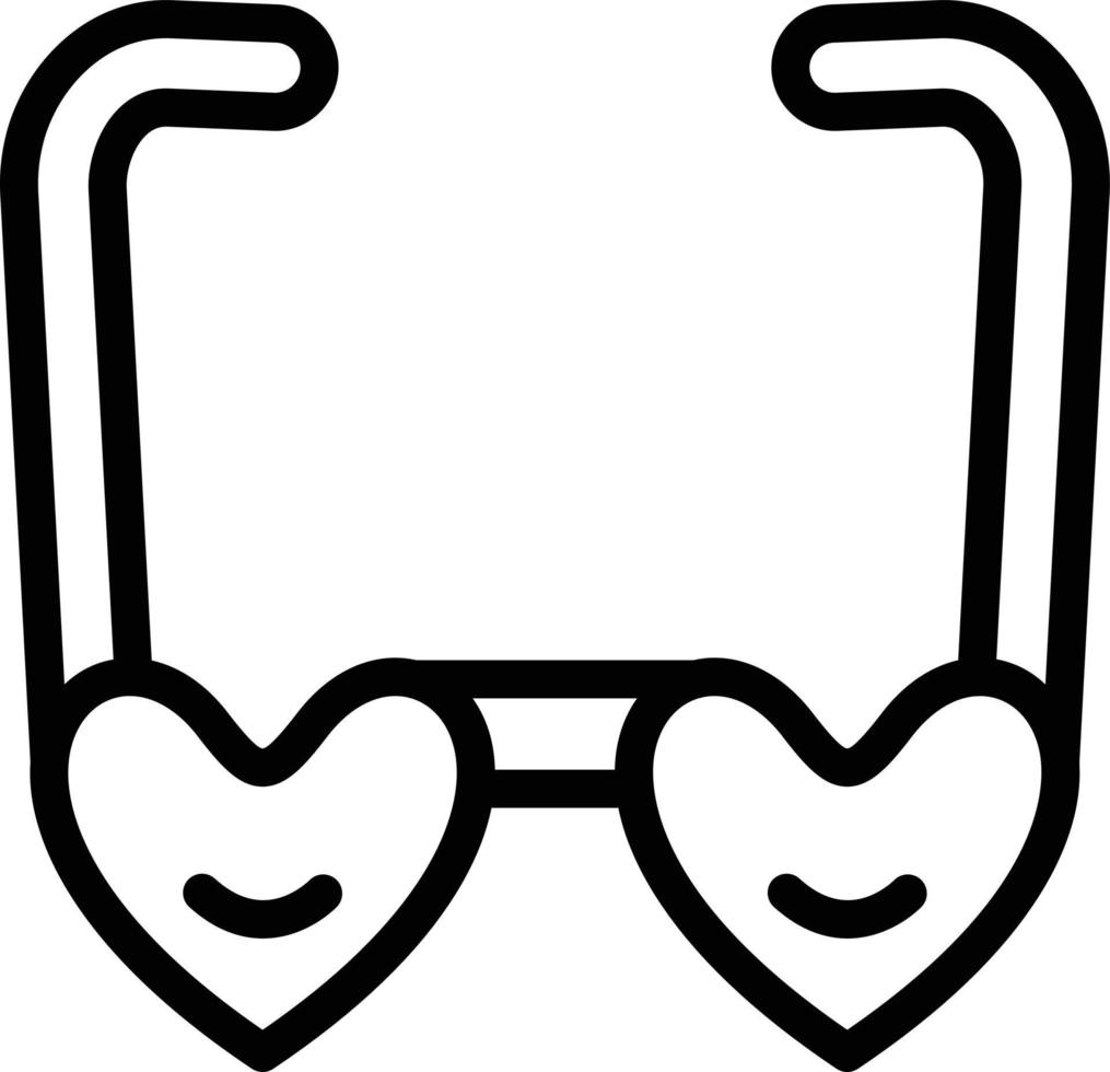 Glasses Vector Icon Design Illustration