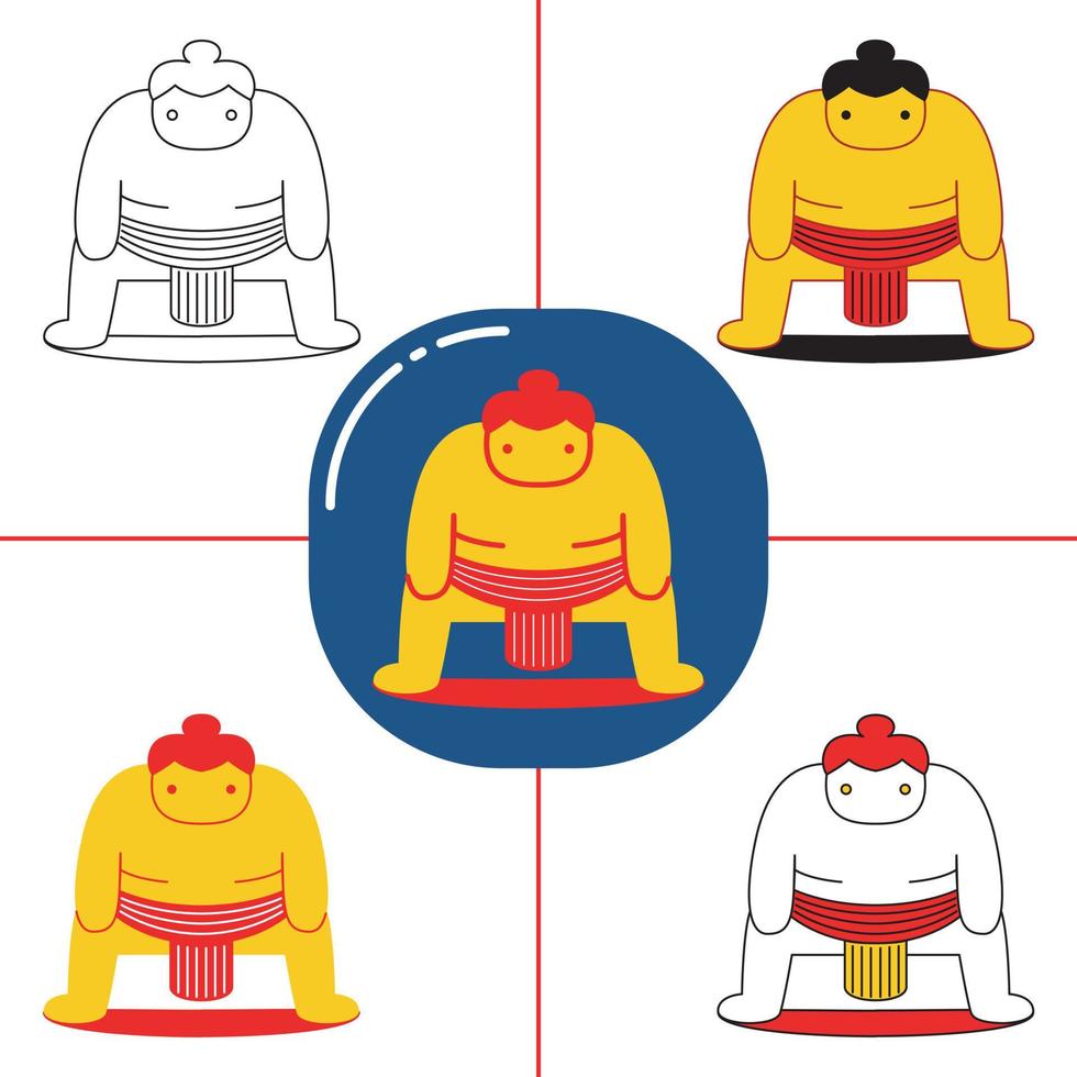 sumo en estilo de diseño plano vector