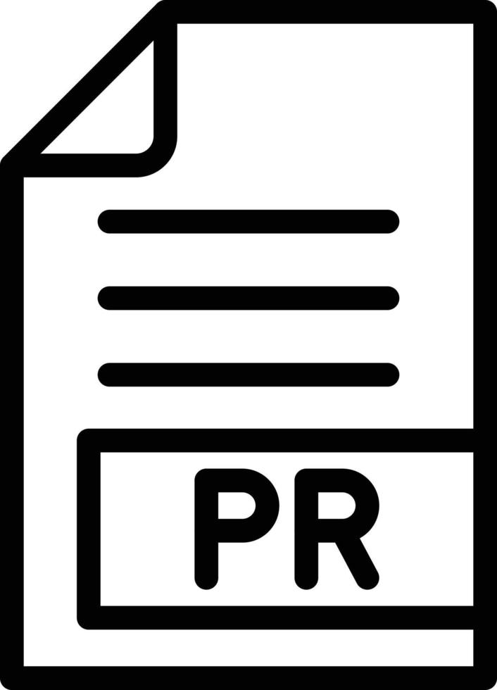 PR Vector Icon Design Illustration