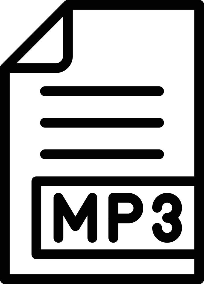 MP3 Vector Icon Design Illustration