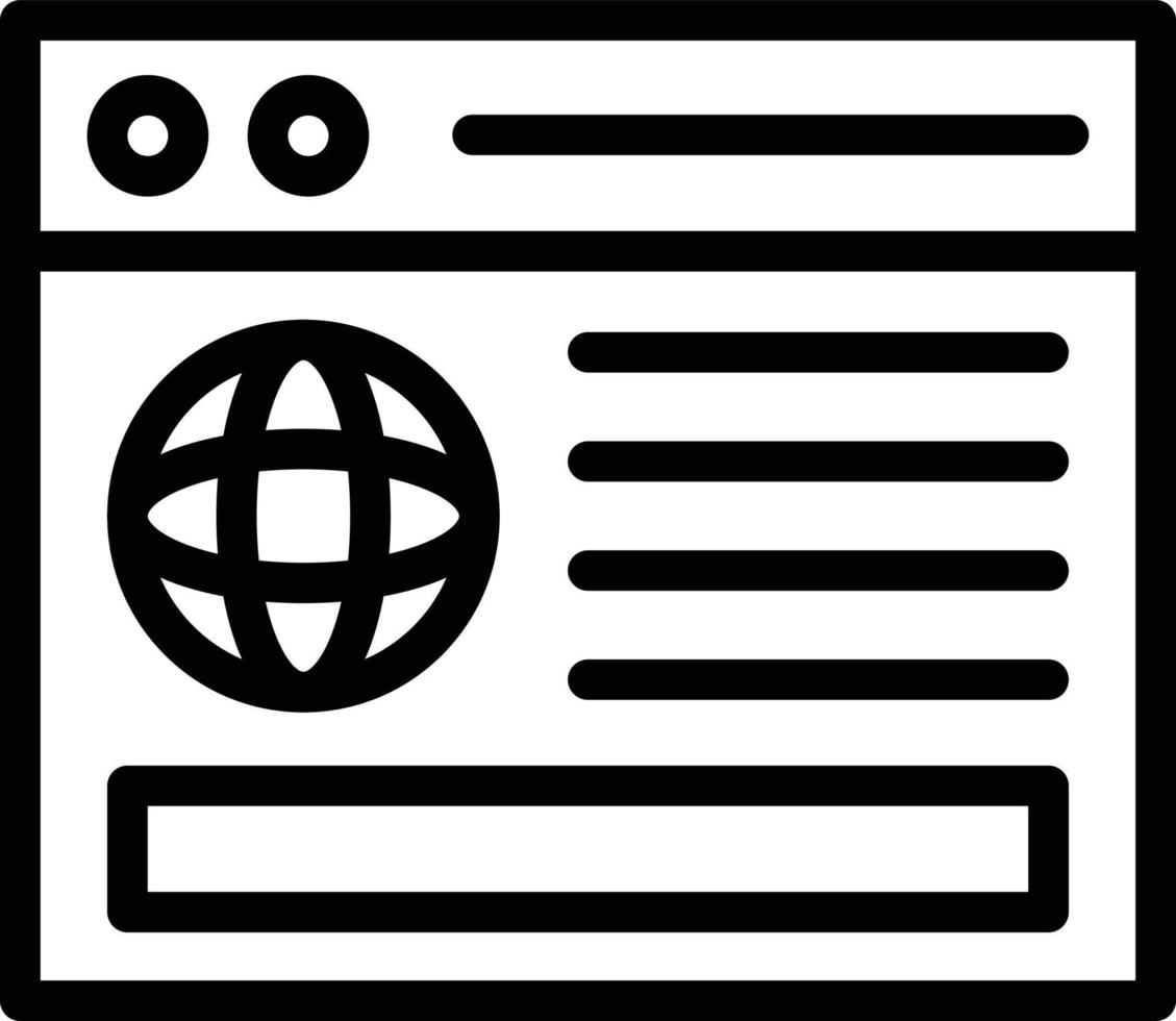 ilustración de diseño de icono de vector de sitio web