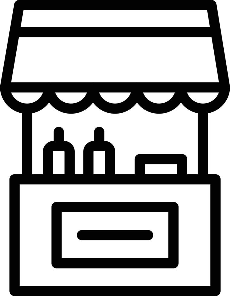 Food stall Vector Icon Design Illustration