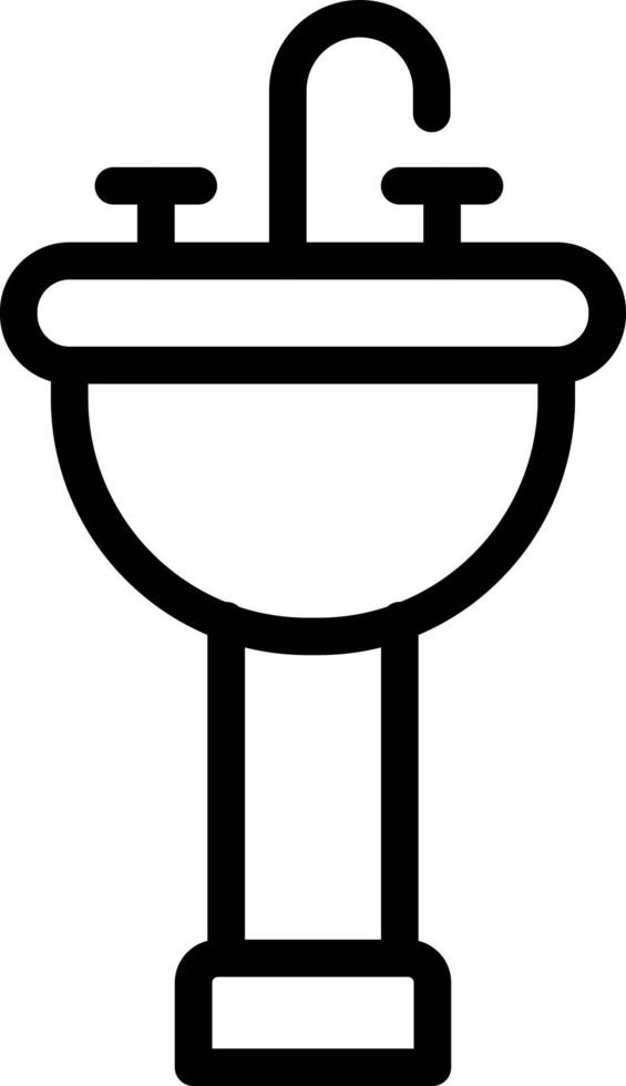 ilustración de diseño de icono de vector de fregadero