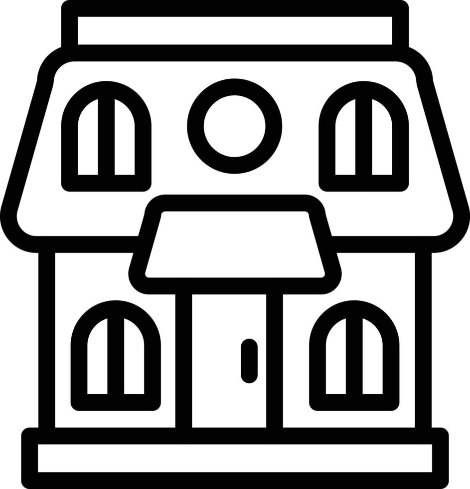 Doll house Vector Icon Design Illustration 7606616 Vector ...