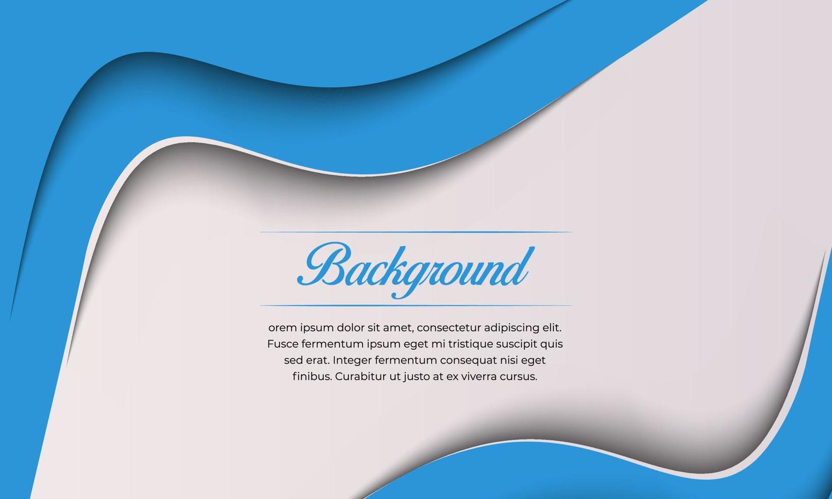 Modern Curved Blue Background vector