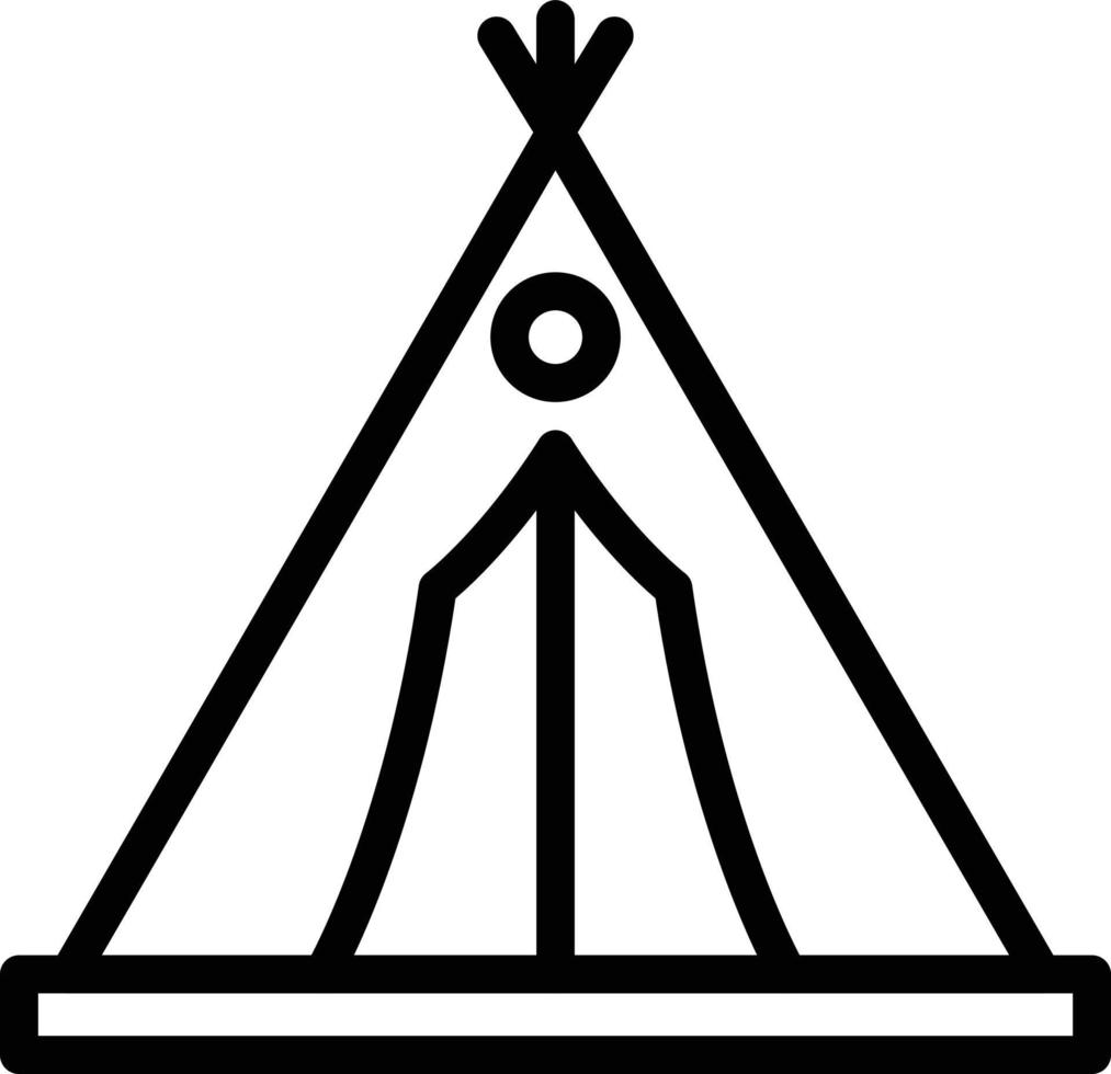 Camping tent Vector Icon Design Illustration