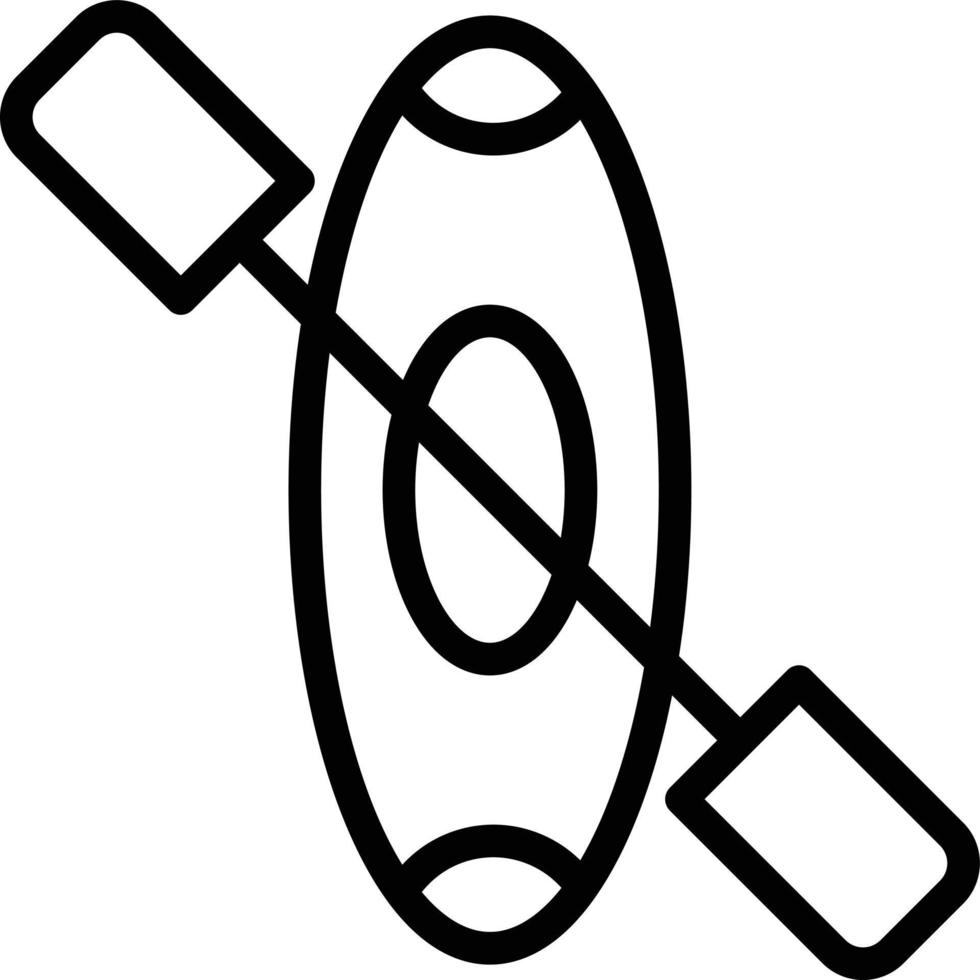 ilustración de diseño de icono de vector de canoa