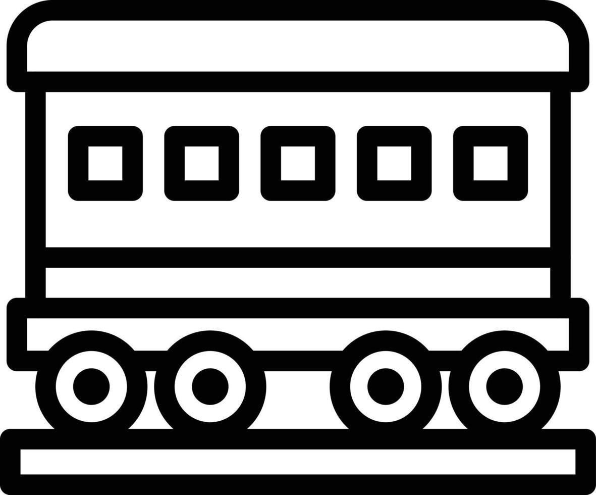 Wagon Vector Icon Design Illustration