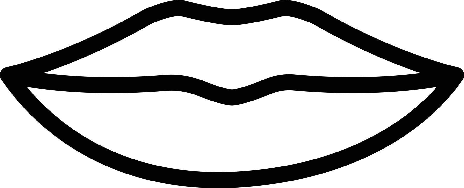 icono de vector de labios