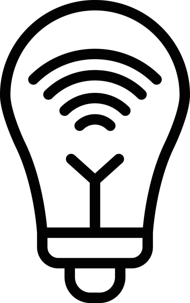 Smart bulb Vector Icon Design Illustration