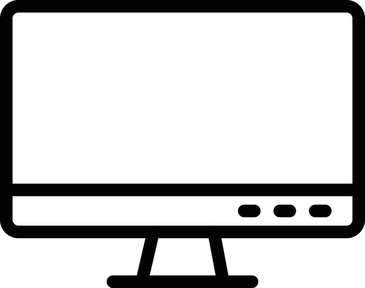 Monitor Vector Icon Design Illustration