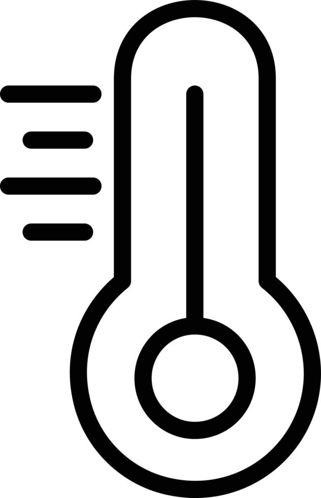 ilustración de diseño de icono de vector de termómetro