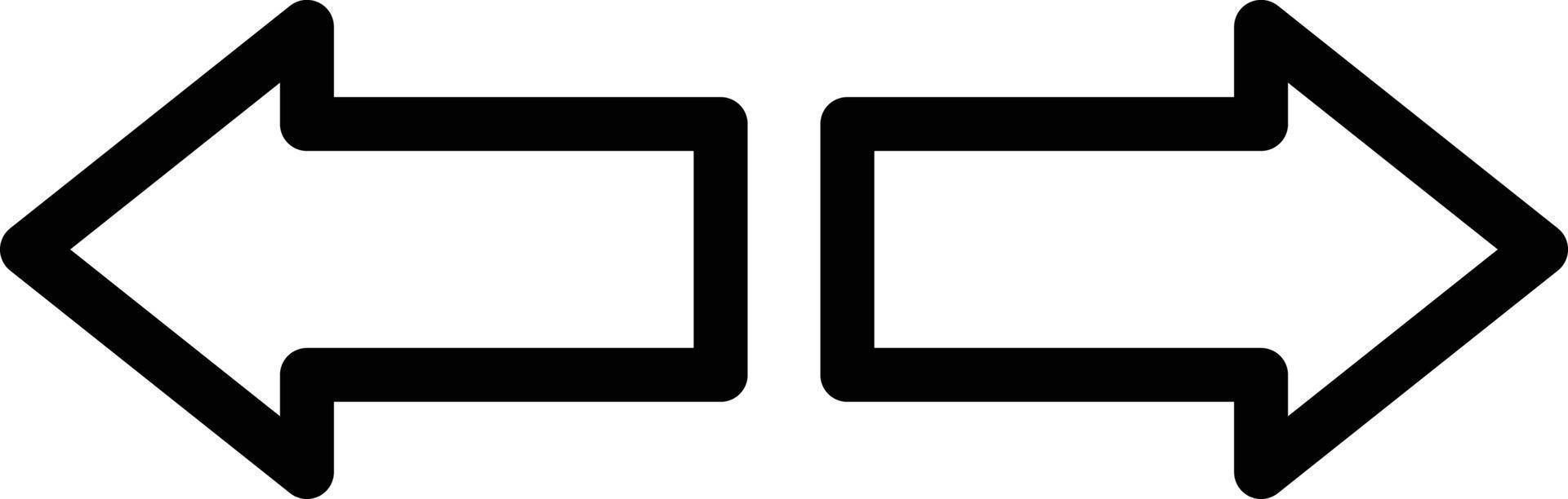 Left right Vector Icon Design Illustration