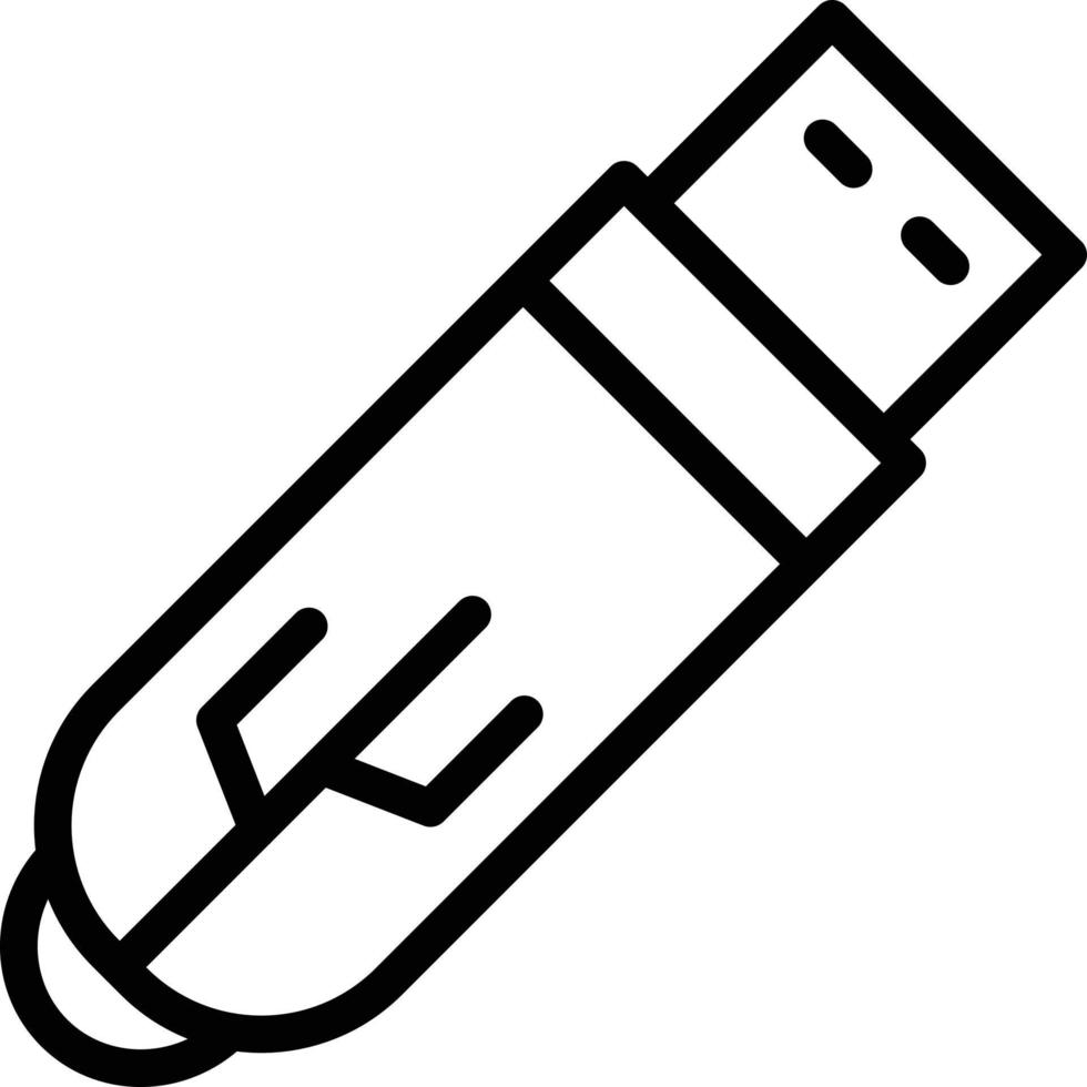 ilustración de diseño de icono de vector de pen drive