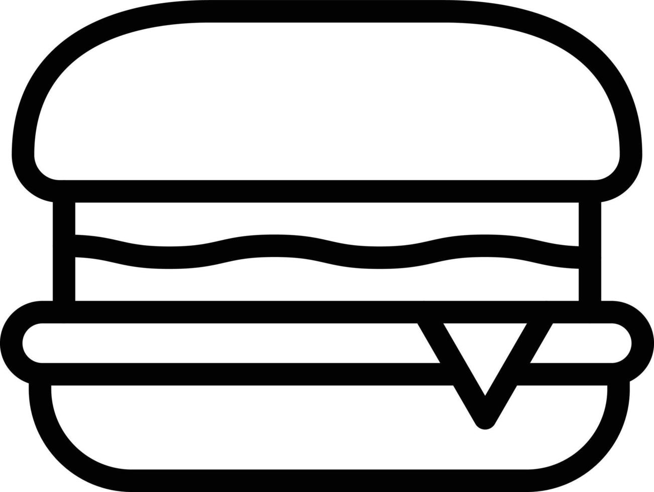 Hamburger Vector Icon Design Illustration